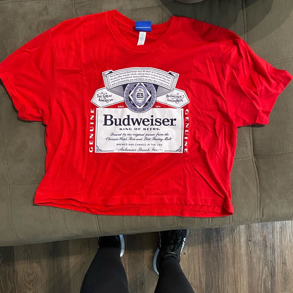 Budweiser crop tee